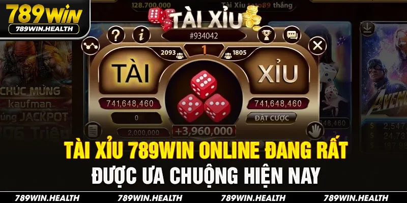 Tài xỉu 789WIN online đang rất được ưa chuộng hiện nay